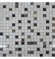 30091 Мозаика FK Marble Mix Mosaic Mix Coffee 15-4P полированная (чип 1,5х1,5) 30,5х30,5