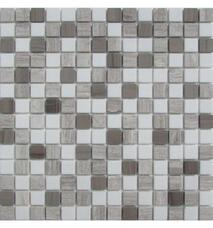 30095 Мозаика FK Marble Mix Mosaic Mix Dark Grey 20-4T (MIX 3) состаренная (чип 2х2) 30,5х30,5