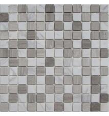 35357 Мозаика FK Marble Mix Mosaic Mix Grey 23-4T состаренная (чип 2,3х2,3) 30х30