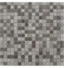 35358 Мозаика FK Marble Mix Mosaic Mix Grey Velvet 15-4P полированная (чип 1,5х1,5) 30,5х30,5