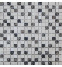 30092 Мозаика FK Marble Mix Mosaic Mix Coffee 15-4T состаренная (чип 1,5х1,5) 30,5х30,5