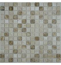 35807 Мозаика FK Marble Mix Mosaic Mix Cream 20-4P  полированная (чип 2х2) 30,5х30,5