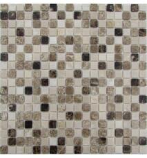 35823 Мозаика FK Marble Mix Mosaic Mix Emperador 15-4P  полированная (чип 1,5х1,5) 30,5х30,5