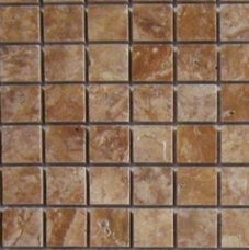 36401 Мозаика FK Marble Red Travertine 48-6W  карвинг 30,5х30,5