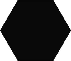 Плитка Vitra K945262 Miniworx Гексагон Черный Матовый 21x24