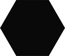 Плитка Vitra K945262 Miniworx Гексагон Черный Матовый 21x24