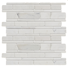 Мраморная мозаика Stone4Home Broken White 27,5х30