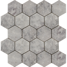 Мраморная мозаика Stone4Home Hexagon Lg Tumbled (7,4x7,4) 27х30,5