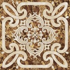 INFINITY CERAMIC TILES Decor Imperiale 1 Marron 60 x 60