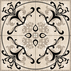 Декоративный напольный элемент Ruskin Gris roseton 120 x 120 Infinity Ceramic Tiles