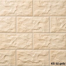 8430 Плитка фасадная облицовочная Stroeher Kerabig KS 02 gelb 14,8х30,2