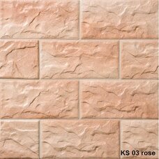 8430 Плитка фасадная облицовочная Stroeher Kerabig KS 03 rose 14,8х30,2