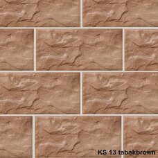 8430 Плитка фасадная облицовочная Stroeher Kerabig KS 13 tabakbrown 14,8х30,2