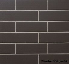 7960 Плитка фасадная облицовочная Stroeher Keravette Chromatic 330 graphite (текстурная)