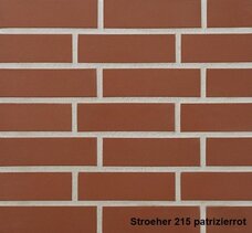 7960 Плитка фасадная облицовочная Stroeher Keravette Chromatic 215 patrizierrot (текстурная)