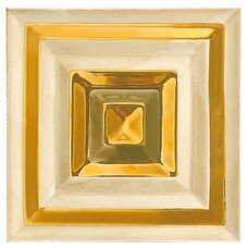 Декор Tagina Sincera Quadra Righe Rilievo Gold 15,2x15,2