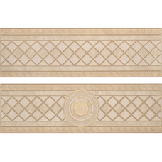 Декор напольный (комплект) Versace Venere Fascia Geometrica Almond Beige 15,3x50