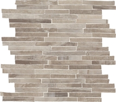 Emil Ceramica Petrified Tree Mosaico Brick Grey Panther Lappato 29,4x29,4