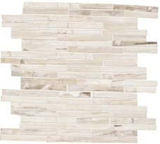 Emil Ceramica Petrified Tree Mosaico Brick White Lion Lappato 29,4x29,4