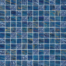 MLMQBL Mosaico Lux Quadretti Blu 30x30 (Ceramiche Brennero Folli Follie)
