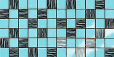 Мозаика 301300 Dado Ceramica Alterego Mosaico Platino Celeste 20x40