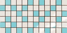 Мозаика 301305 Dado Ceramica Alterego Mosaico Random Bianco-Celeste 20x40