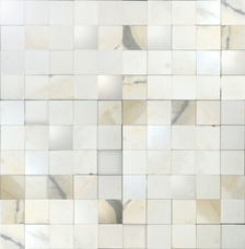 727537 Мозаика I Bianchi Rex Calacatta Mosaico 3d Mix (3x3) 30х30