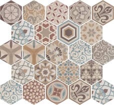 21356 Плитка Equipe Ceramicas Hexatile Harmony Colour 17,5x20