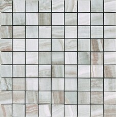 Мозаика Serenissima Palace Grigio Mosaico Su Rete Lappato (3х3) 30х30