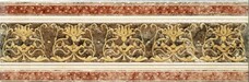 Декор Capri I Travertini Travertino Rosone Fascia Lappato 14х42