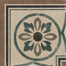 Декор Cir Via Emilia Tortora Angolo Greca Rivalta Fiore 20х20
