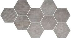 Керамогранит Cir Docklands Hexagon Freeport Greywall 24x27,7