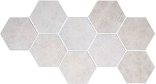 Керамогранит Cir Docklands Hexagon Freeport Whitewall 24x27,7