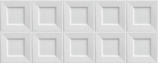 Настенная плитка Ibero Black and White Cubic White 20х50