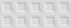 Настенная плитка Ibero Black and White Cubic White 20х50