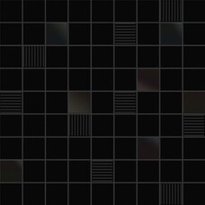 Декор Ibero Black and White Mosaico Cubic Black 31,6х31,6