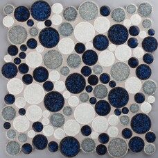Мозаика Colorker Edda Mosaico Sphere Blue/White 30x30
