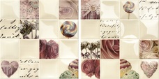 Настенная плитка Mainzu Lucciola Decor Cuore 20x20 (9 рисунков)