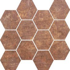 3030CLABGMO Мозаика Manifattura Emiliana Clays MOSAICO ESAGONA RUST 30x30