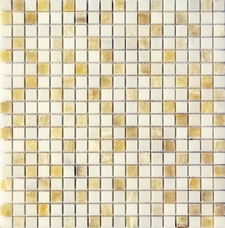 Мозаика глянцевая Muare Мраморный оникс + Мрамор QS-072-15P/10 30,5х30,5