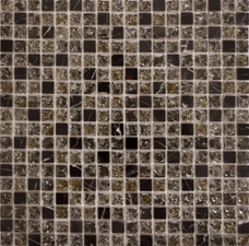 Мозаика Muare Мрамор + стекло QSG-014-15/8 30,5х30,5