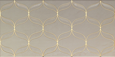Декор Vitra Ethereal Gold Geometric Decor  L. Beige Parlak Glossy 30х60