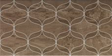 Настенная плитка  Vitra Ethereal Geometric Decor Soft Brown Parlak Glossy 30х60