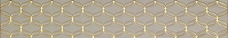 Бордюр Vitra Ethereal Gold Geometric Border L. Beige Glossy 10х60