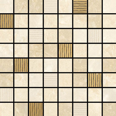 Мозаика	Love Ceramic Tiles Plaza	Mosaico Plaza Decor Gold 17.4х17.4 (1.9х1.9)