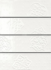 Декор Ragno Brick Glossy Decoro White 10x30 (R4GP Mix)