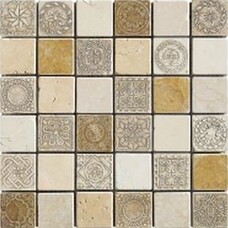 Декор Arezia Vogue 50% Decor Beige мозаика (4,8x4,8) 30x30