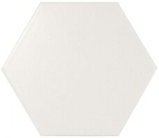 21767 Плитка Equipe Scale Hexagon White Matt 10,7х12,4