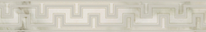 113T0PL	Бордюр 	Emil Marmore 	Listello Greca Michelangelo Bianco Lapp Rett	9,4x59