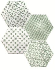 Мозаика 	Cevica	Marrakech Mosaic Verde Hexagon  15х15